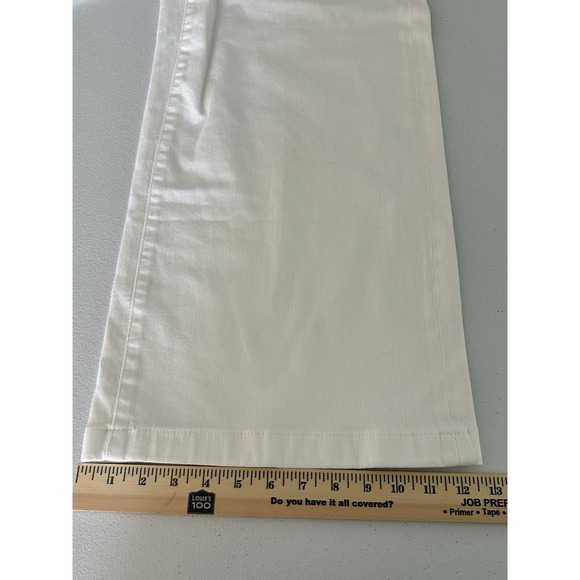 Chicos High Rise Wide Leg Crop Jeans Women's US Size 10 White - Picture 12 of 12